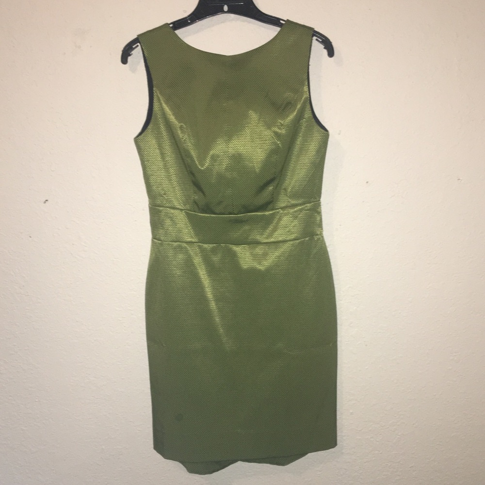 Ben Sherman Green Gold Exposed Zipper high neck
